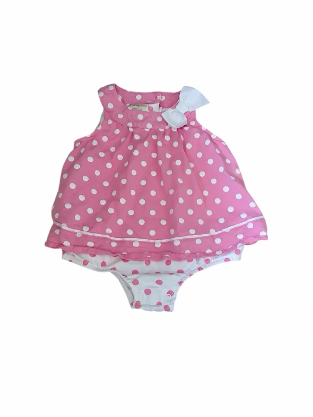 5/$30 🎈 Fresh produce Polka Dot Baby Girl Bubble Romper size 18 months
